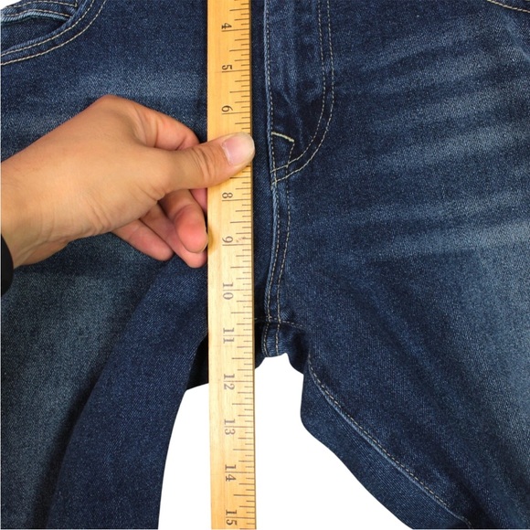 True Religion Jeans Men 34(36x33)Blue Ricky Relaxed Straight Flap Pocket Stretch - Picture 11 of 12